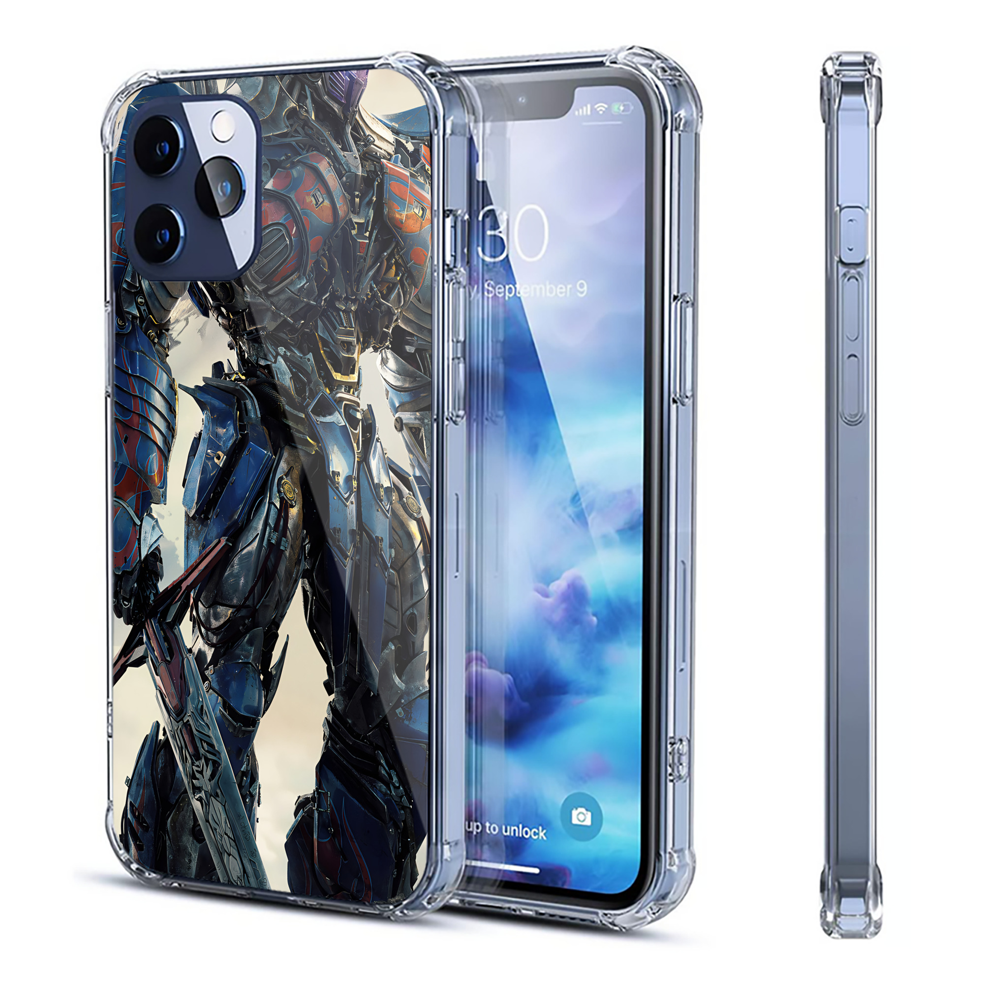 （画像用） Transformers トランスフォーマー 【iPhone 12シリーズ対応】透明スマホケース（クリアソフトケース）